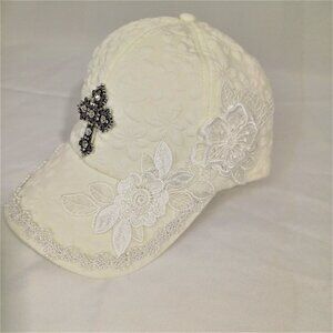 Embellished Baseball Cap NWOT Upcycled Hat